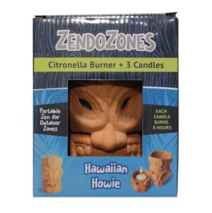 ZENDOZONES HAWAIIAN HOWIE CITRONELLA CANDLE 18P-HH