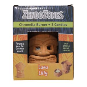ZENDOZONES LUAU LILLY CITRONELLA CANDLE 18P-LL