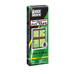 Knock Down Transparent Window Fly Traps 4pk - 21cm x 7cm - KD625T