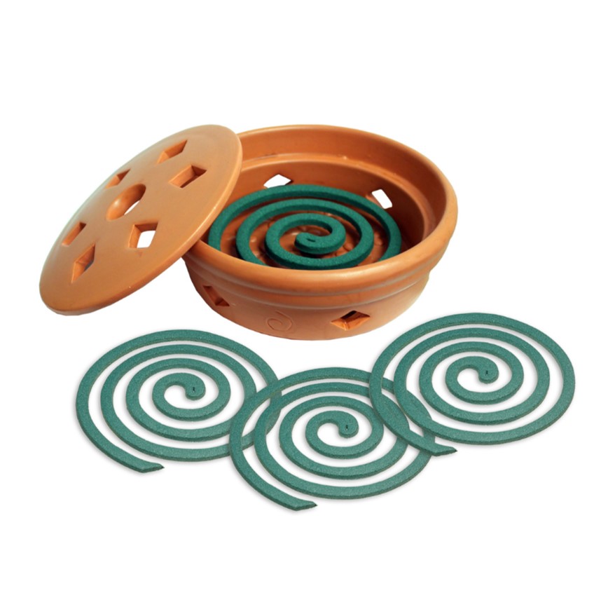 PIC Mosquito Repelling Coils, 4 Pack with Terra Cotta Burner DU-DU Coil 1 PIC Mosquito Repelling Coils, 4 Pack with Terra Cotta Burner DU-DU Coil