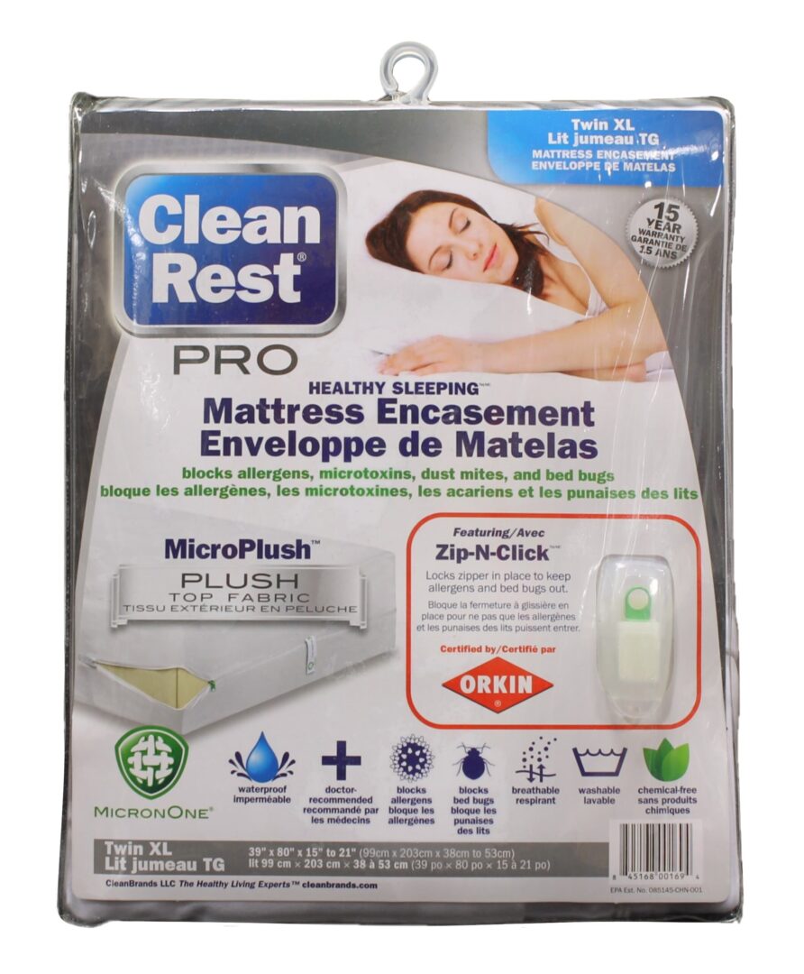 CleanRest Pro Twin XL Mattress Encasement 1 CleanRest Pro Twin XL Mattress Encasement