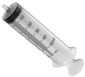 60 ml luer slip disposable syringes box/25