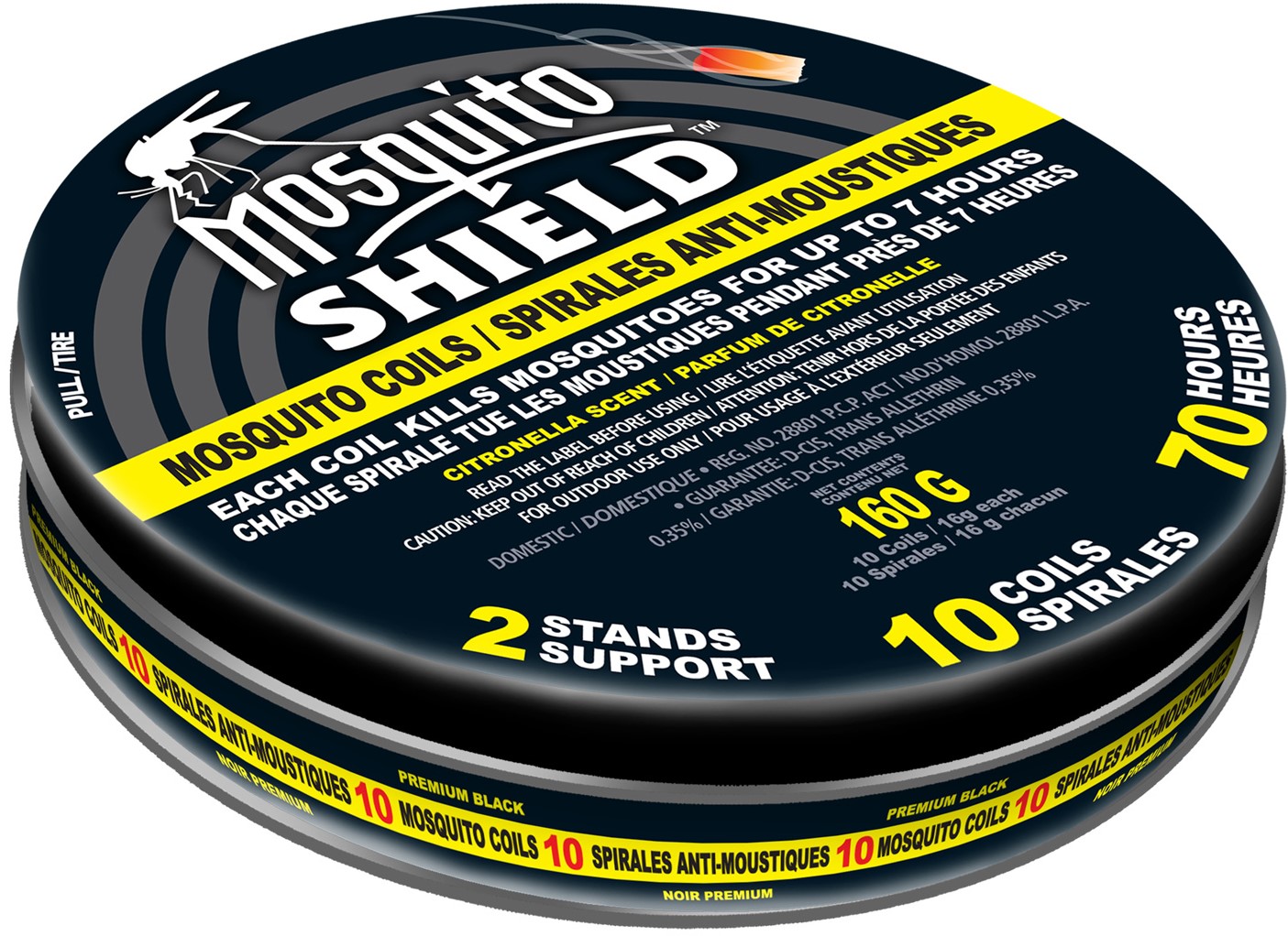 MOSQUITO SHIELD™ MOSQUITO COILS TIN 60 hrs 160g - Image 3