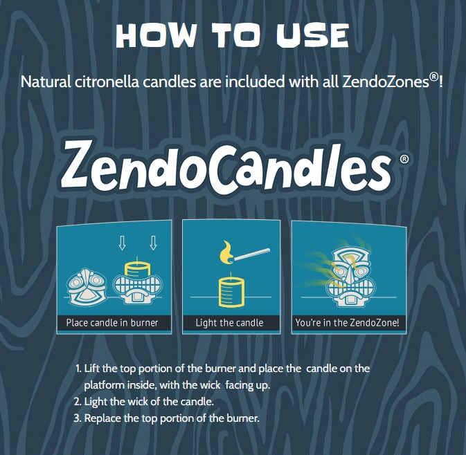 ZENDOZONES HAWAIIAN HOWIE CITRONELLA CANDLE 18P-HH - Image 4