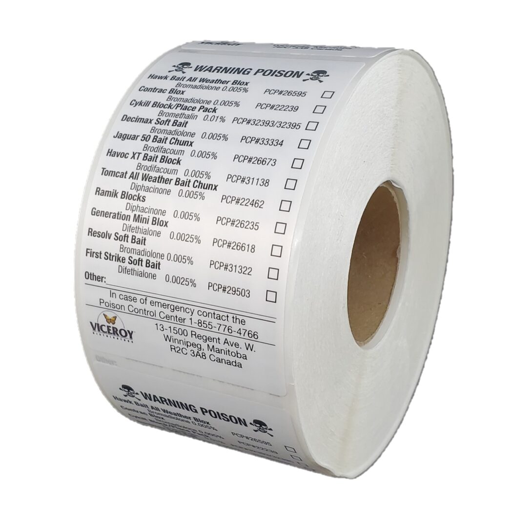 Poison Stickers - 500/Roll