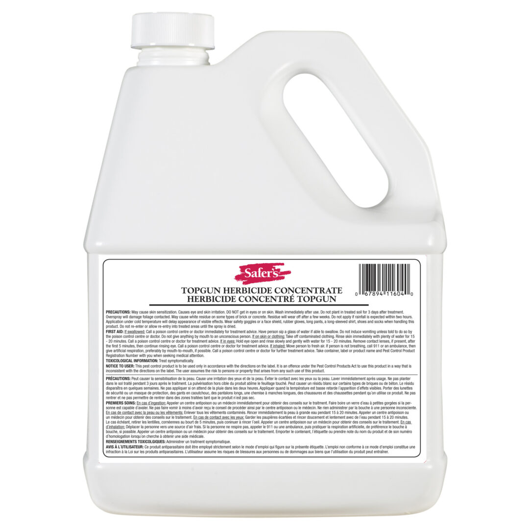 Safer’s TopGun Weed Killer 4L Concentrate - 04-5104CAN