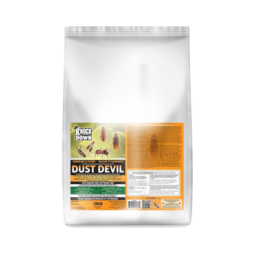 KD Dust Devil 3kg Diatomaceous Earth .02% Pyrethrin 1% PBO KD169D