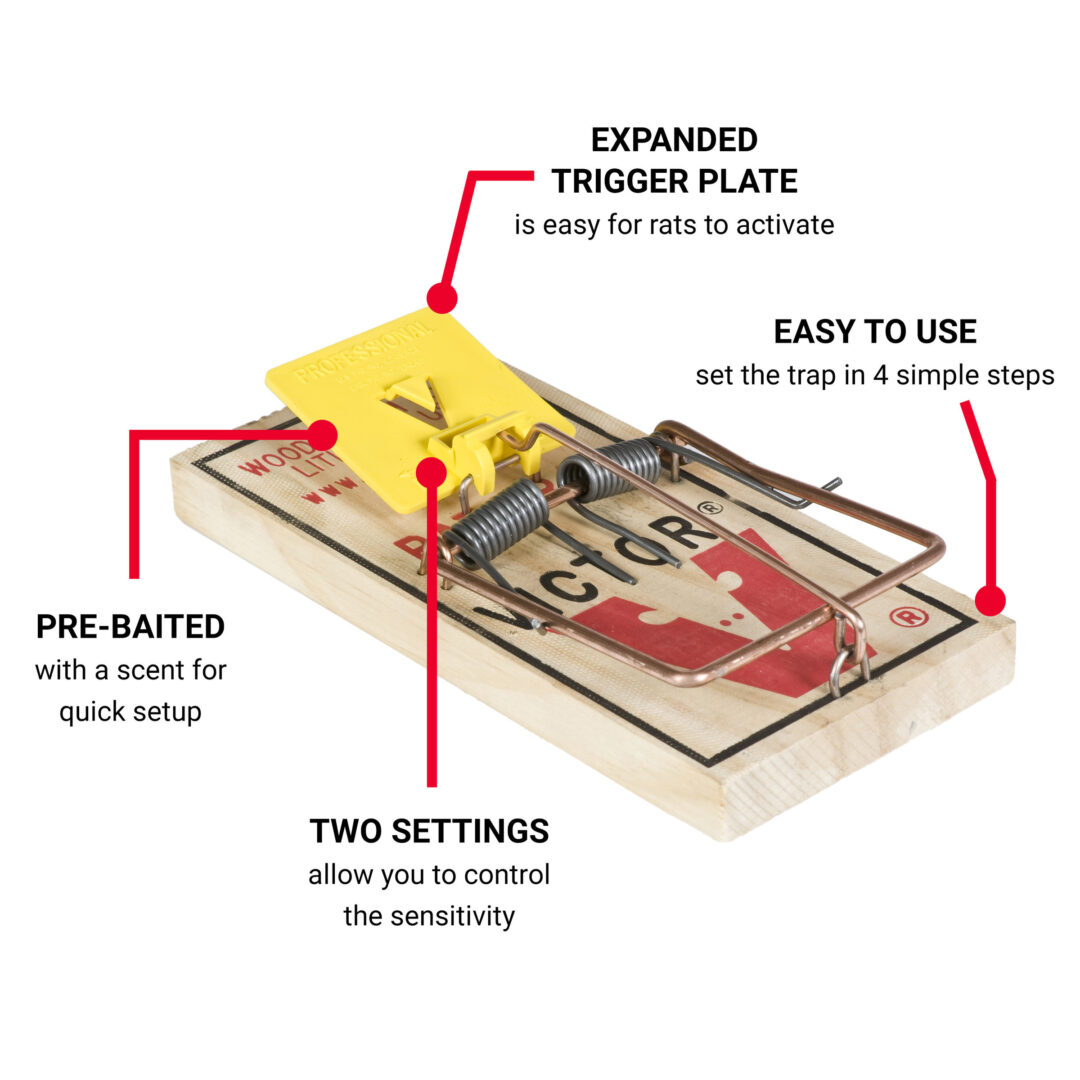 Victor Easy Set Rat Trap Pro 12/cs - M205TRI - Image 2