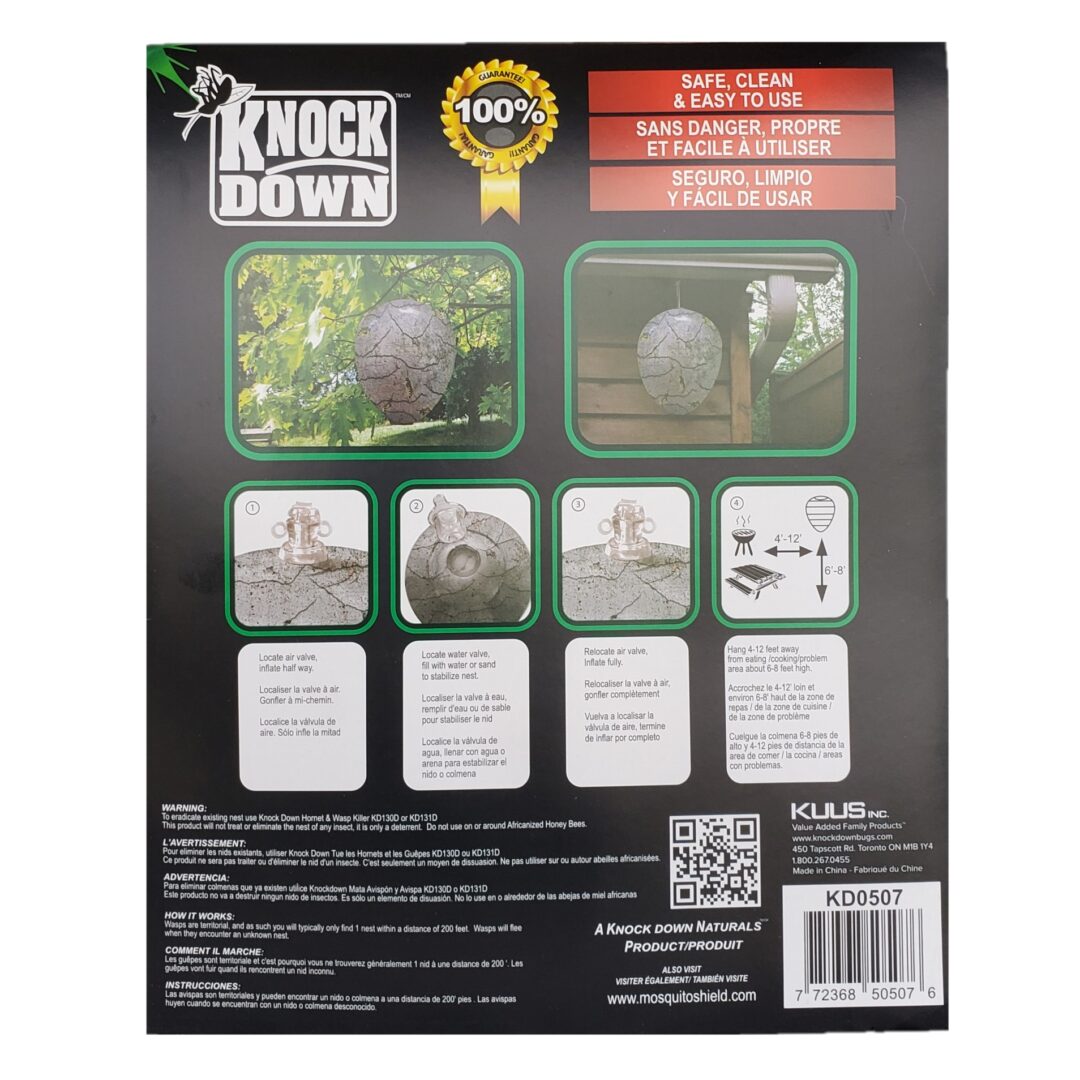KD Wasp Bee Gone Inflatable Artificial Wasp Nest 2PCS - 12/CS - KD0507 - Image 2