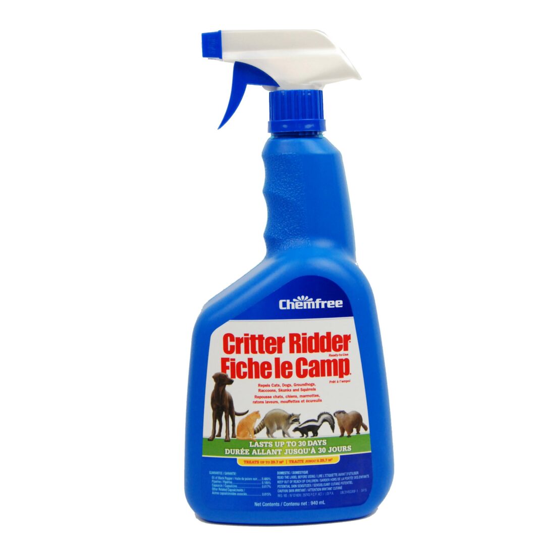 Chemfree Critter Ridder Animal Repellent Ready-to-Use Spray – 940mL - 3145CAN 1 Chemfree Critter Ridder Animal Repellent Ready-to-Use Spray – 940mL - 3145CAN