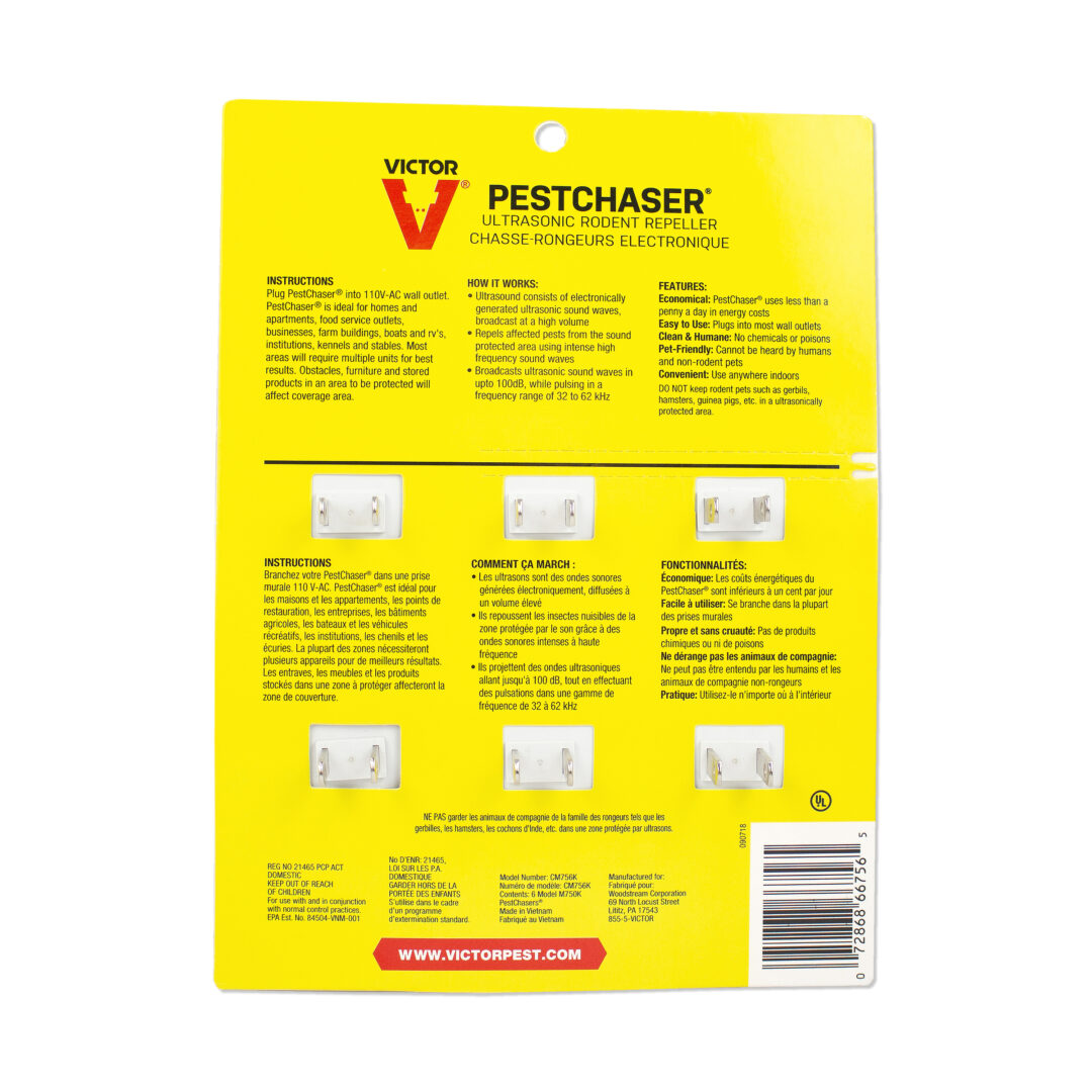 Victor Pest Chaser Rodent Repellent with Nightlight – 6 Units - CM756K - Image 2
