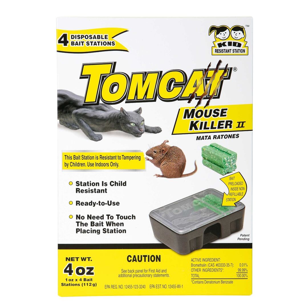 Tomcat Mouse Killer Disposable Bait Station - 4pk - 76840