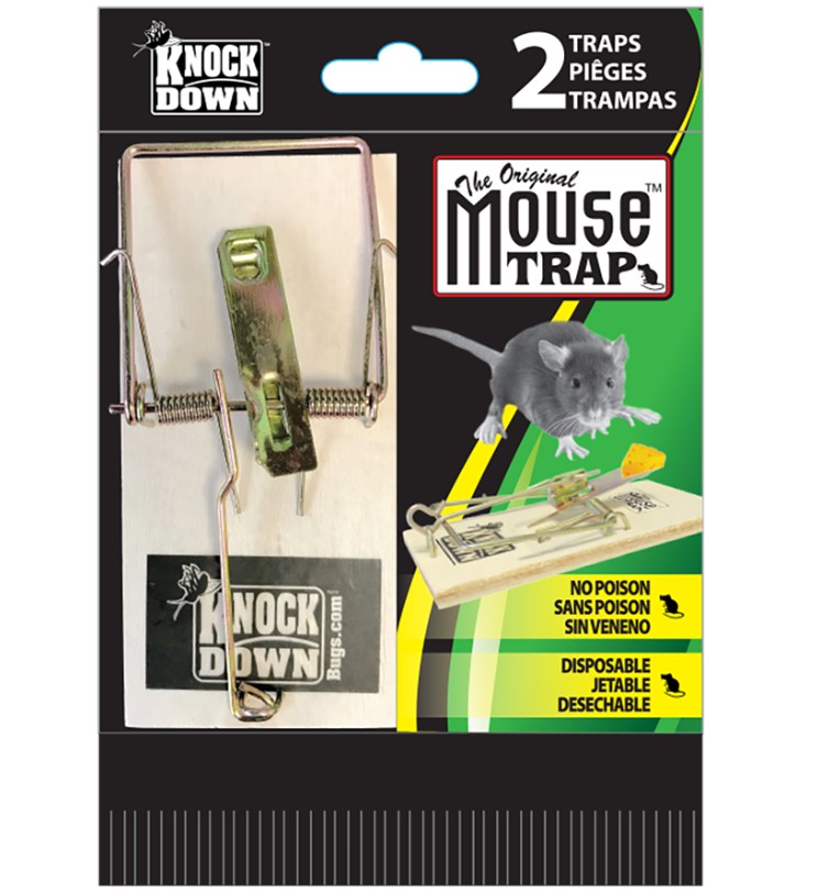KNOCK DOWN Mouse Trap 2/pk with display KD600T