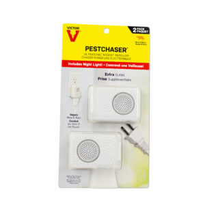 Victor Pest Chaser Rodent Repellent with Nightlight & Extra Outlet – 2 Units - CM752PS