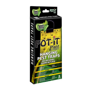KNOCK DOWN POT-IT™ PLANT HANGING PEST TRAPS 24cm x 10cm 5pk - KD627T