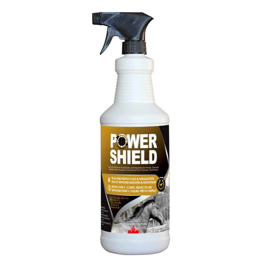 POWER SHIELD FLY SPRAY FOR HORSES 1L W/SPRAYER (12/CS) 1 POWER SHIELD FLY SPRAY FOR HORSES 1L W/SPRAYER (12/CS)