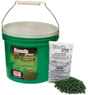 Ramik Green Rodent Control Bait Packs 1.5kg pail 30 x 50g - 71100