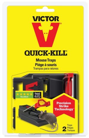 Victor Quick Kill Mouse Trap 2pk