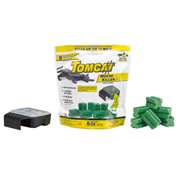 Tomcat Mouse Killer Refillable Bait Station 8pk - 76878